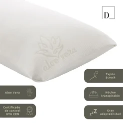 Almohada Viscoelástica Copos Funda Aloe Vera 75cm Donegal Collections -Outlet Colcha Viva Tienda 038e89e4baba876fdf5b873279d3c6d4583f888a 09dd990359af4344b89261ff41607966