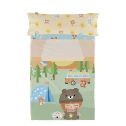 Camping Juego De Sábana Cama 80/90 (160x270 Cm) Multicolor -Outlet Colcha Viva Tienda 062405b8e9266ac75e57b4538fb8c68b454277f1 1347fca45eb5472a8253103d6f562dc8