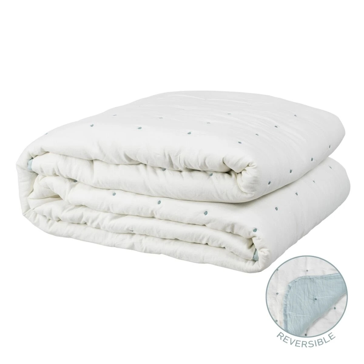 Colcha 230 X 280 Cm Azul Crema 1 Colcha 230 X 280 Cm Azul Crema