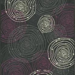 Alfombra CIRCLE MORADA Medidas 150x210cm