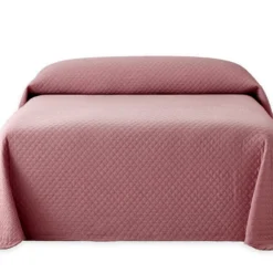 Vipalia - Colcha Bouti Pique 30% Algodón - 70% Poliester. Modelo Silver Cama 90 Cm - 180x260 Cm, Color Granate/Rojo