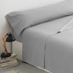Vipalia - Juego De Sábanas Lisas 3 Piezas 50% Algodón - 50% Poliester. Modelo Rainbow Cama 90 Cm, Color Gris -Outlet Colcha Viva Tienda 174bd5a511535e47870f9e6f8ff003719a97ac7c f2209fc88d04451e87b96ec3138bf541