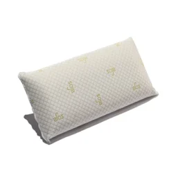 Almohada Visco Soja 1 Unidad 70 Cm Firmeza Media Ergonómicas Desenfundable Color Blanco