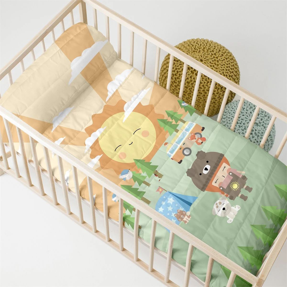 Camping Colcha Cuna (100x130 Cm) Multicolor 1 Camping Colcha Cuna (100x130 Cm) Multicolor