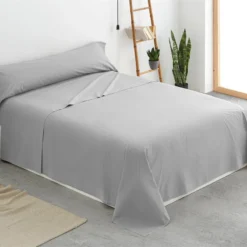 Vipalia - Juego De Sábanas Lisas 3 Piezas 50% Algodón - 50% Poliester. Modelo Rainbow Cama 90 Cm, Color Gris -Outlet Colcha Viva Tienda 3c7fe8d346663feb3d13a2f92afa8d32902e5532 0f73a168027d430bbdb9c61d788bfca4