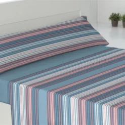 Juego De Sábanas Tres Piezas Milos Cama 90cm Azul