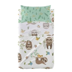Happy Sloth Juego De Sábana Cuna (100x130 Cm) Multicolor -Outlet Colcha Viva Tienda 42c7a6a01415626ca3b5c78512bec99a06e65443 f04168cbb2a243bc8569be09dae6e0ea