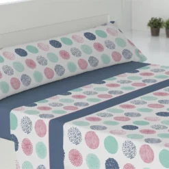 Juego De Sábanas Tres Piezas Fiji Cama 90cm Azul