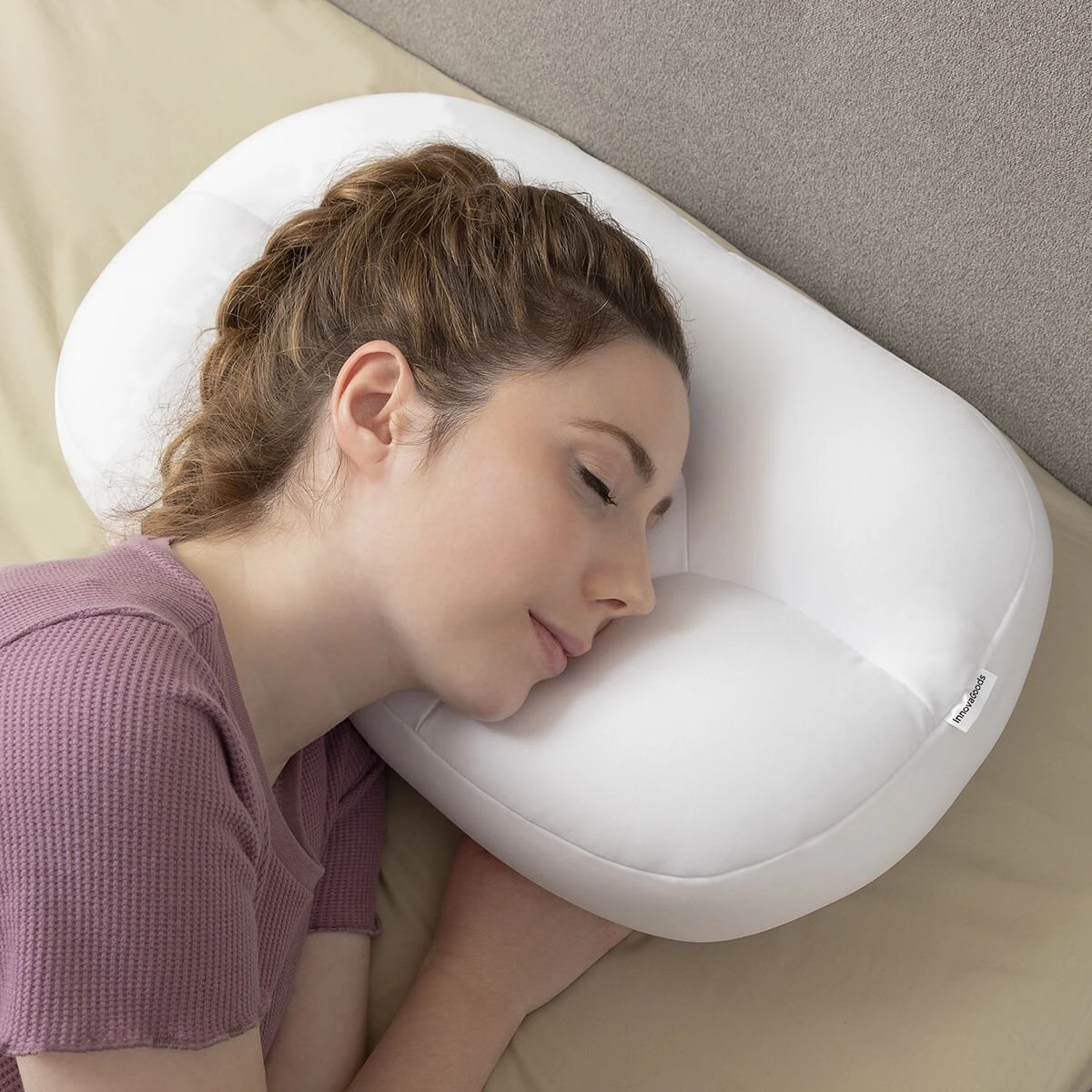 Almohada Nube 3D Antiarrugas Wrileep InnovaGoods 4 Almohada Nube 3D Antiarrugas Wrileep InnovaGoods - Imagen 4