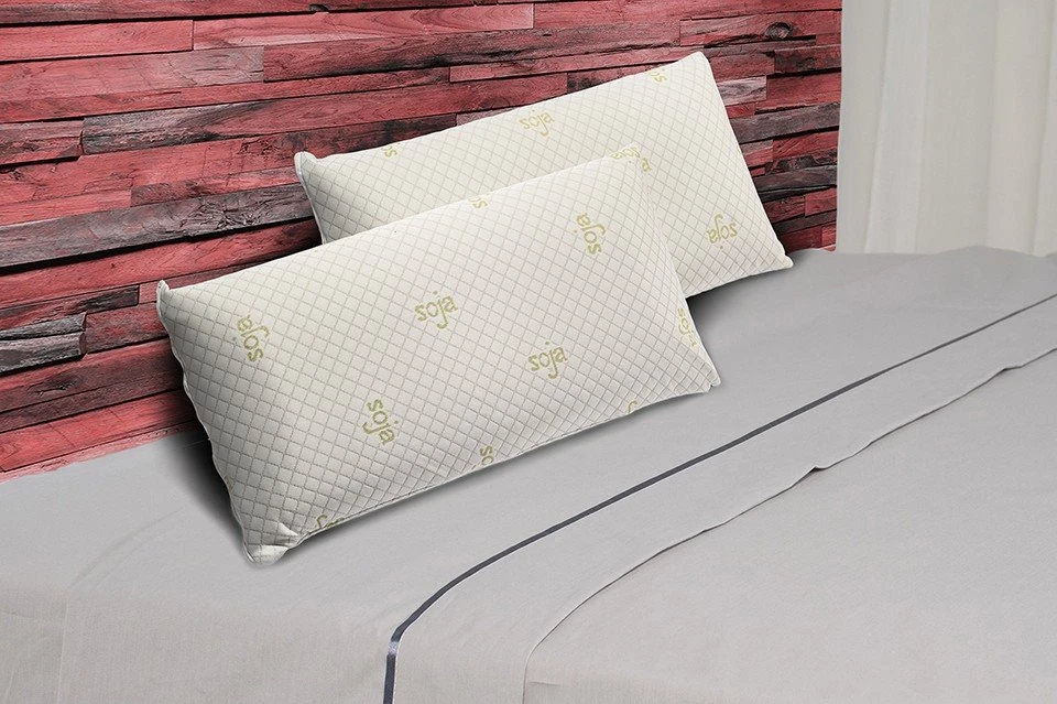 Almohada Visco Soja 1 Unidad 70 Cm Firmeza Media Ergonómicas Desenfundable Color Blanco 3 Almohada Visco Soja 1 Unidad 70 Cm Firmeza Media Ergonómicas Desenfundable Color Blanco - Imagen 3