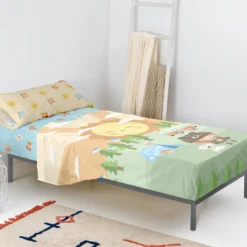 Camping Juego De Sábana Cama 80/90 (160x270 Cm) Multicolor