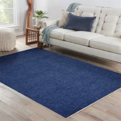 Alfombra PALERMO 60x120 Cm. Reversible Azul/amarillo