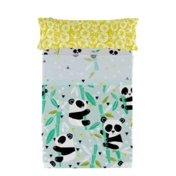Panda Garden Blue Juego De Sábana Cama 80/90 (160x270 Cm) Azul -Outlet Colcha Viva Tienda 94a77ad8cf6eee2463ebb23ca16a384d8a311f4d d03d9aef76564776bc6ea4ee78da4bfb