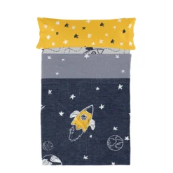 Starspace Juego De Sábana Cama 80/90 (160x270 Cm) Multicolor -Outlet Colcha Viva Tienda 9ca7f17f2bca786f2a52b4bcb0a5f5c0c2b90e0b 8e2fe8d963d1464484e52d1a50f97c77