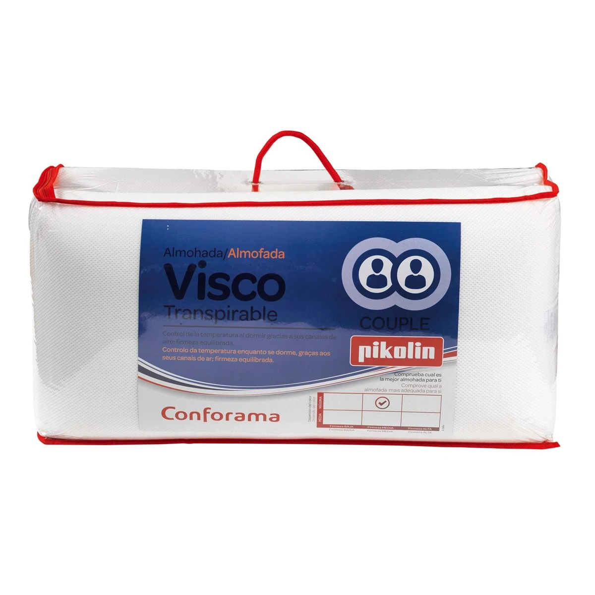 Pack De 2 Almohadas PIKOLIN VISCOTRANSPIRABLE 1 Pack De 2 Almohadas PIKOLIN VISCOTRANSPIRABLE