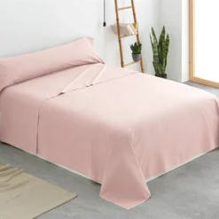 Vipalia - Juego De Sábanas Lisas 3 Piezas 50% Algodón - 50% Poliester. Modelo Rainbow Cama 135 Cm, Color Rosa -Outlet Colcha Viva Tienda a36d28b6903113d2b837794f3cc4b6dff27ba240 d59575b0c21645e3a8838b90d2ae5822
