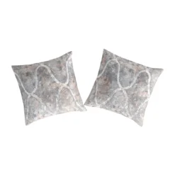 Guy Laroche 2 Fundas De Almohada 100% Algodón PercalLANSA 65x65 Cm Gris