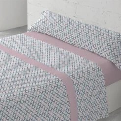 Juego De Sábanas Tres Piezas Cama De 90 Anillo Rosa Donegal
