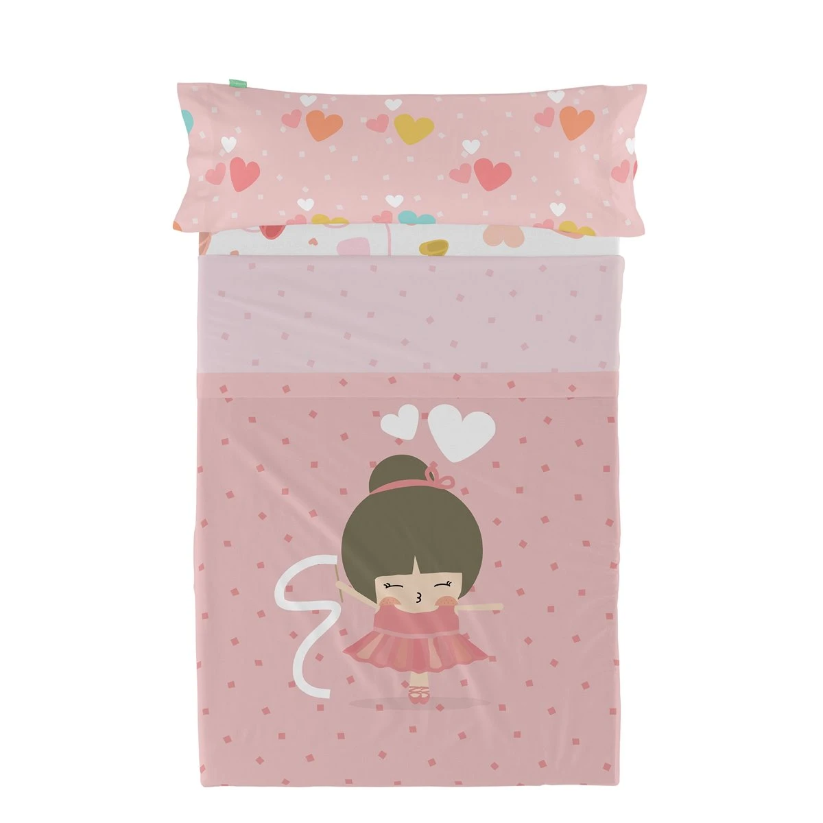 Dancing Juego De Sábana Cama 80/90 (160x270 Cm) Multicolor 6 Dancing Juego De Sábana Cama 80/90 (160x270 Cm) Multicolor - Imagen 6